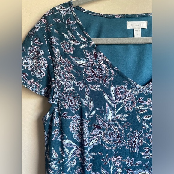 Garnett Hill Floral Mini Skater a dress size 2 - Picture 5 of 9